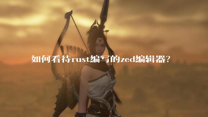 如何看待rust编写的zed编辑器？