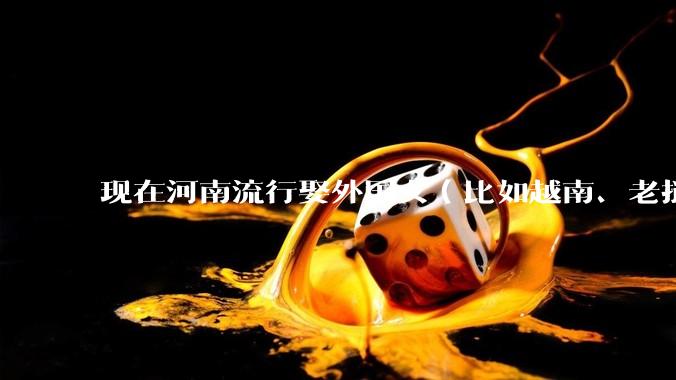 现在河南流行娶外国女（比如越南、老挝）结婚了吗？