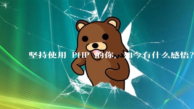 坚持使用 PHP 的你，如今有什么感悟？